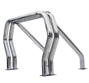 Bed Bars Complete Kit - Double Bar/Single Kicker (On wheel wells) - Chrome