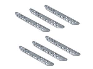 Step Pads - Dominator D3 "Original Style" (6 medium) - Silver aluminum