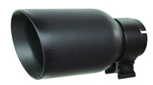 Black Powder Coated Stainless Steel Exhaust Tip