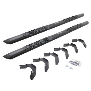 V-Series V3 5" Side Steps - 87" Long - Side Step Bars + Mounting Brackets Kit