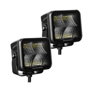 Go Rhino - Blackout Series LED Lights - Pair of 2x2 LED Cube Flood Light Kit - Image 3