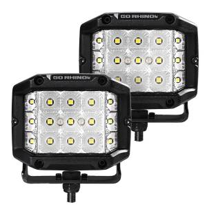Bright Series LED Lights - Pair of 4x3 Sideline LED Cube Flood Light Kit