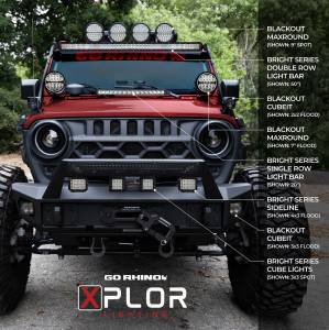 Go Rhino - Bright Series LED Lights - 32" Single Row LED Light Bar - Image 2