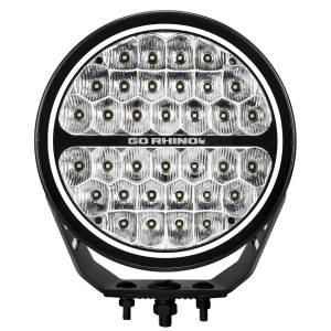Blackout Series LED Lights - 9" Round Single Driving Kit W/Daytime Running Lights