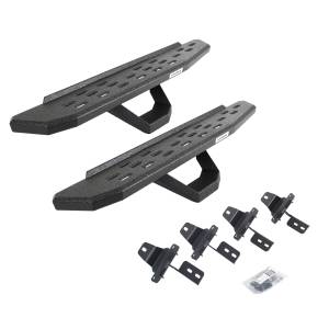 RB30 Running Boards w/Mounting Brackets, 1 Pair Drop Steps Kit