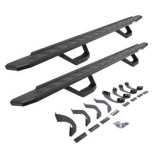 RB30 Running Boards with Brackets, 2 Pairs Drop Steps Kit - Crew Max