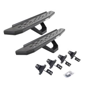 RB30 Running Boards w/Mounting Brackets, 1 Pair Drop Steps Kit