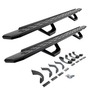 RB30 Running Boards with Brackets, 2 Pairs Drop Steps Kit - Crew Max