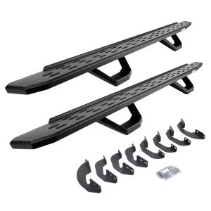 RB30 Running Boards with Brackets, 2 Pairs Drop Steps Kit - Crew Max