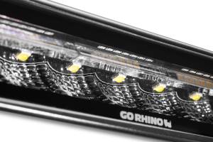 Go Rhino - Blackout Combo Series LED Lights - Pair of Sixline Flood Lights With Amber Accent - Image 7