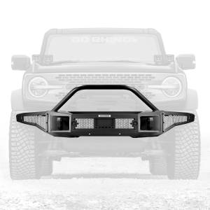 Rockline Winch-Ready Front Stubby Bumper With Overrider For Ford Bronco
