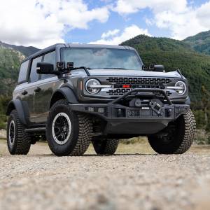 Go Rhino - Rockline Winch-Ready Front Stubby Bumper With Overrider For Ford Bronco - Image 2