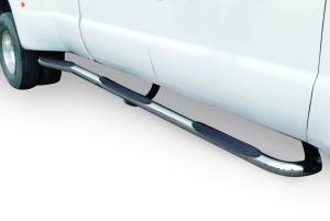 6000 Series Side Steps W/Brackets - 1-Piece-Kickouts for Dually Ext Cab ShortBed