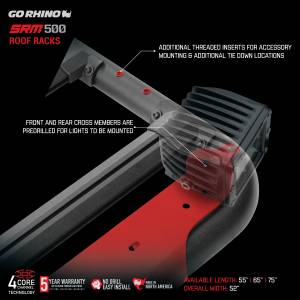 Go Rhino - SRM500 65" Flat Platform Roof Rack - Image 13