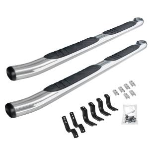 5" OE Xtreme Composite Side Steps with Mounting Brackets Kit - Chrome - Double Cab Only