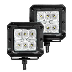 Go Rhino - RC2 Bull Bar with Mounting Brackets and Two 3" Cube LED Flood Lights Kit - Image 2