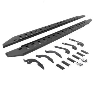 RB20 Slim Line Running Boards with Mounting Brackets Kit - Double Cab Only