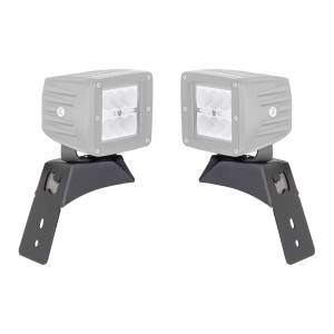 XE Hood Latch LED Light Mounts for Jeep JL/JT - Fits Single 3x3 LED Cube Light