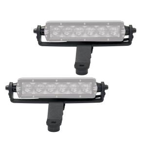 XE Windshield Cowl LED Light Mounts, Pair, for Jeep JL/JT, Fits 6" Sngle Row LED Bar