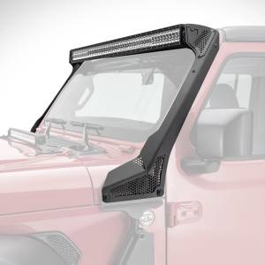 Go Rhino - XE Windshield LED Light Mount for Jeep Wrangler JL/Gladiator JT, fits 50" LED Light Bar - Image 7