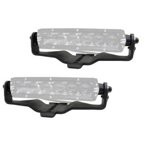 XE Hood Hinge LED Light Mounts for Jeep JL/JT (Pair) - Fits 6" Single Row LED Bar