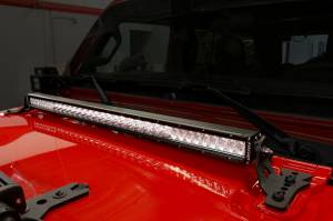 Go Rhino - XE Hood Hinge LED Light Mount for Jeep JL/JT - Fits 30" Single Row LED Bar - Image 3