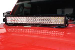 Go Rhino - XE Center Hood LED Light Mount for Jeep JL/JT - Fits 20" Double Row LED Bar - Image 2